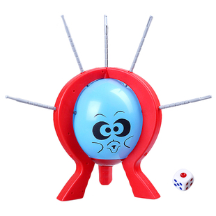 抖音砰砰玩爆气球恶搞整蛊趣味双多人桌面游戏插破插爆气球玩具