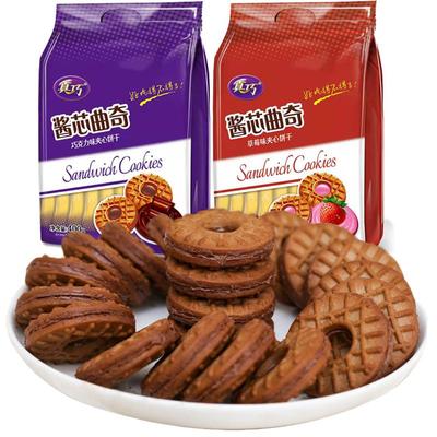 真巧曲奇饼干巧克力味早餐零食