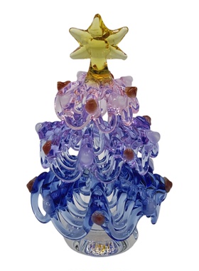 非遗手工琉璃圣诞树可定制摆件