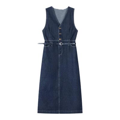 牛仔连衣裙子穿搭衬衫时尚一整套