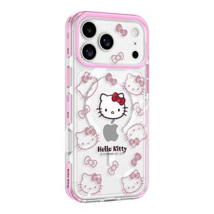 维泡适用苹果18promax手机壳新款磁吸iphone17por透明全包镜头粉KT凯蒂猫Hellokitty防摔保护套外壳高级超薄