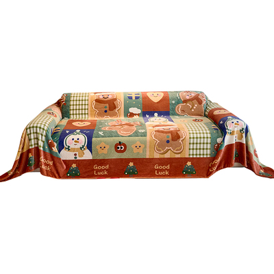 毛绒沙发盖布巾冬季一片式全盖毯