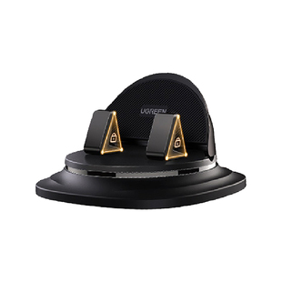 绿联车载手机支架360度旋转自动锁紧夹持导航支架防震稳固支撑架