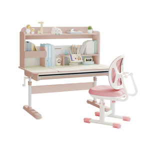 小学生家用进口实木桌椅套装