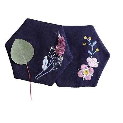 陌上花开亚麻棉花暖原创DIY刺绣