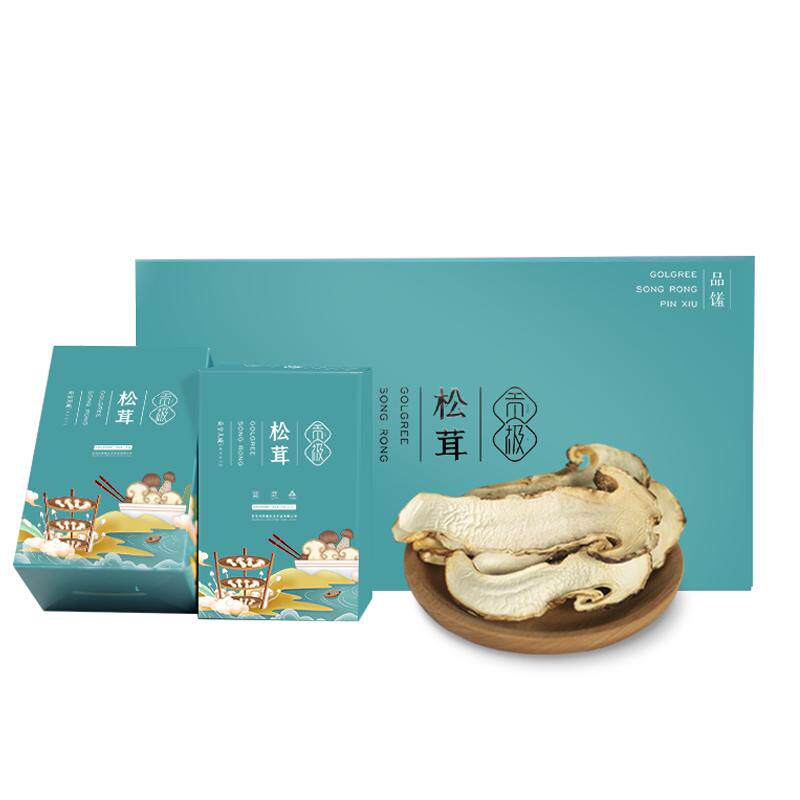 贡极松茸干货120g送礼高端礼盒