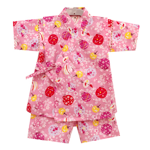 纯棉甚平女童樱花和服家居服套装