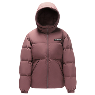 企鹅羽绒服男款白鸭绒面包服女外套2025秋冬新款通勤加厚保暖防寒