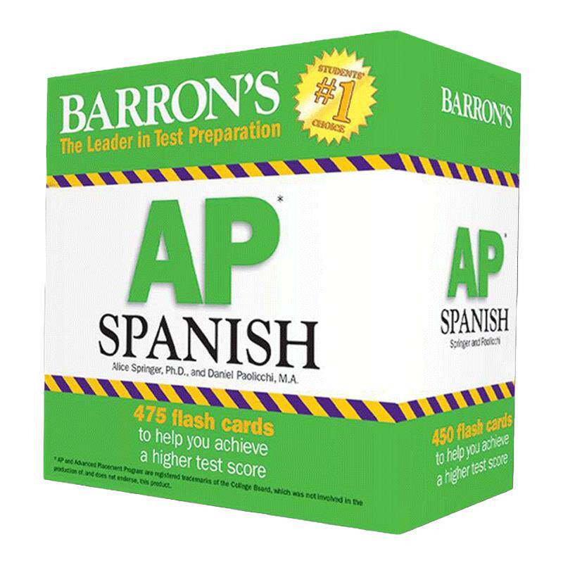 AP Spanish Flashcards 巴朗AP考试西班牙语词汇卡片 第二版