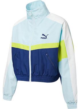 Puma/彪马正品春秋新款女士收腰梭织休闲运动外套532686-50