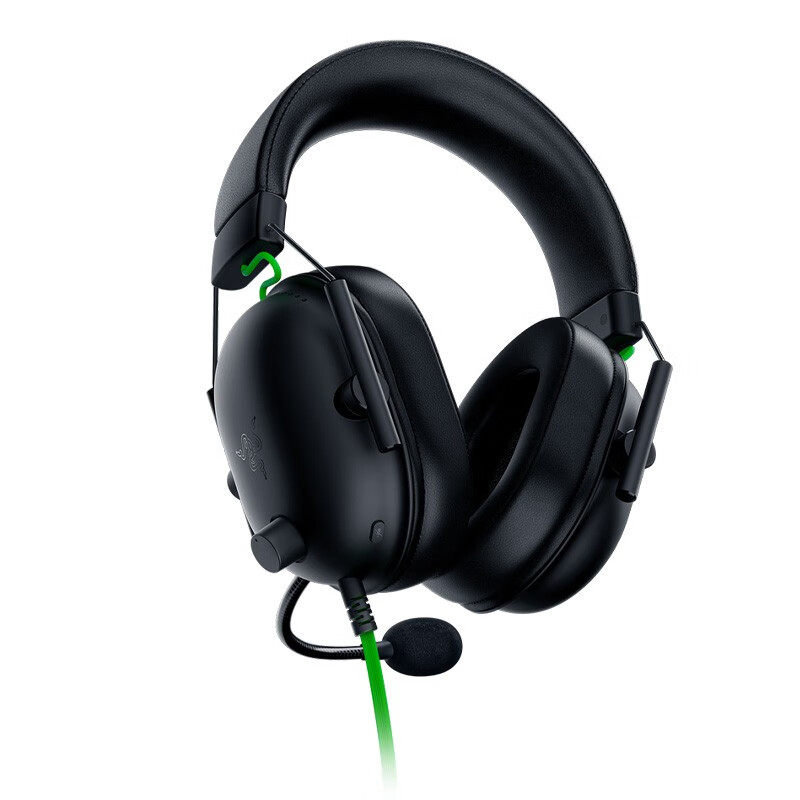 Razer/雷蛇 旋风黑鲨V2X有线头戴式电竞游戏耳机耳麦被动降噪