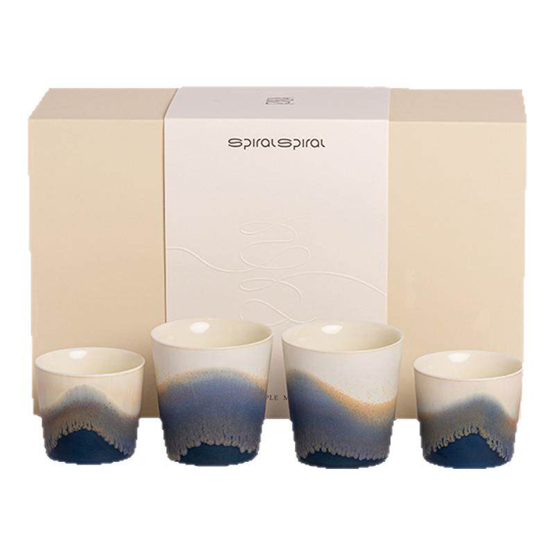 象上浅山系列山海蓝水杯陶瓷杯