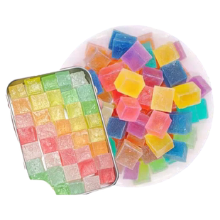 琥珀糖网红琥珀糖宝石糖手工大块琥珀糖水晶糖咀嚼钻石糖旗舰店