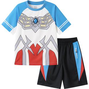 【奥特曼IP】巴拉巴拉童装儿童短袖套装男童2025童装夏季男两件套