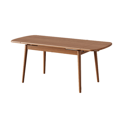 橡木中古可伸缩折叠餐桌小户型