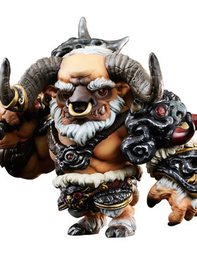 末那斗战神暗黑西游牛魔手办雕像