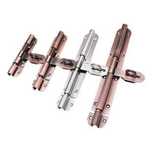 不锈钢加厚重型大门栓木门搭扣锁明装门闩防盗门老式可挂锁插销扣