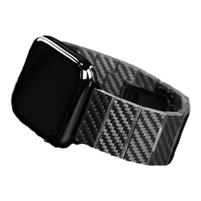 适用苹果applewatch S11手表带ultra2/3腕表带9/10碳纤维纹智能7尊享iwatchSE/6/5/4替换1/2/3代表运动秋冬