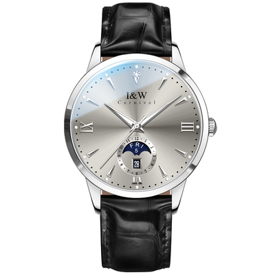 瑞士正品IW手表爱沃驰月相机械表