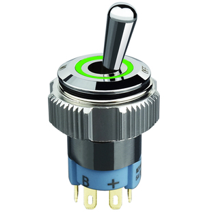 钮子开关妞子扭子带灯 拨扭开关摇头摇臂开关 2档单色双色三色