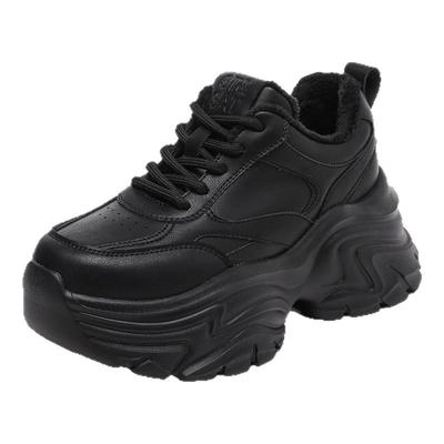 星期六旗舰店8cm厚底加绒老爹鞋