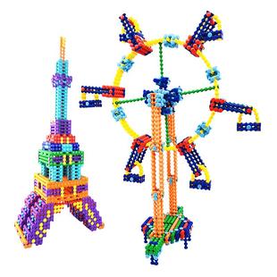 PLAYSTIX神奇竹节积木棍 卡榫原理 儿童益智拼搭构建拼装创意玩具