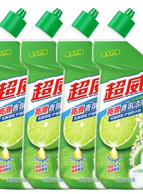 超威亮滑柠檬香氛洁厕剂500g*4瓶