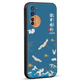 秋昊适用于oppok7国风新款手机壳pclm50全包男女外壳oppo欧珀reno3复古时尚保护套pdcm00妈妈用pdct00软硅胶