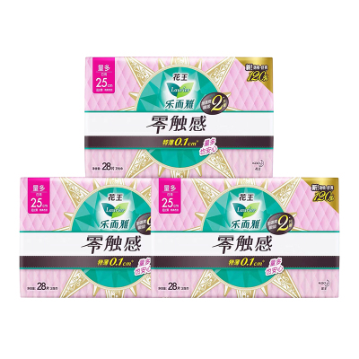 乐而雅零触感超薄日用卫生巾透气