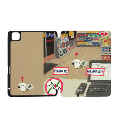 9397小狗打劫自创ipad平板壳适用于ipadpro2026/2025/2024 10.9 11寸12.9寸13寸黑色机壳