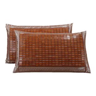 夏天麻将凉席枕头套成人腰枕夏季加大竹席凉枕头单个不含枕芯