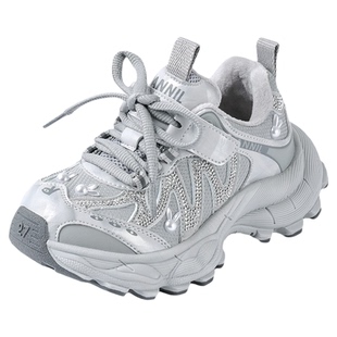 ANNIL/安奈儿童鞋女童运动鞋加绒加厚女孩炸街老爹鞋HG5405655