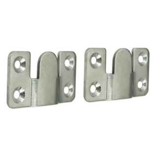 不锈钢相框挂扣 十字绣婚纱照暗装挂码镜扣 展厅画廊画框挂钩配件