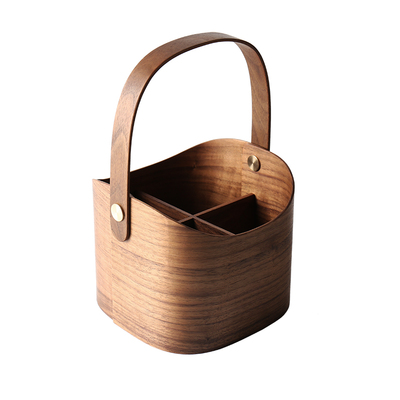 2x2黑胡桃实木手工热弯提篮