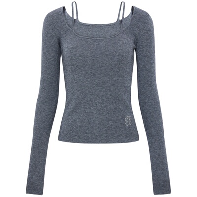 chicchick大圆领套头抗起球