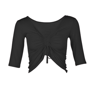 肚皮舞上衣上半身2025年新款练习装莫代尔显瘦遮肚上装秋冬大码女