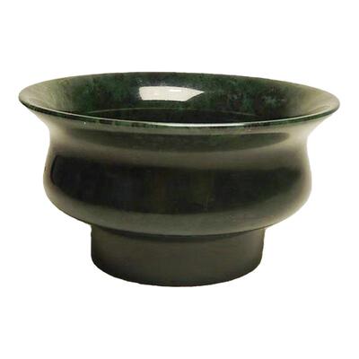 甘肃酒泉玉墨绿玉活性磁石口杯