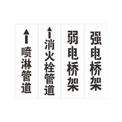 PVC反复使用可弯曲喷漆字模版