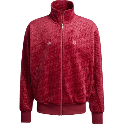 Adidas/阿迪达斯正品三叶草男士丝绒拉链足球时尚运动外套JV9271