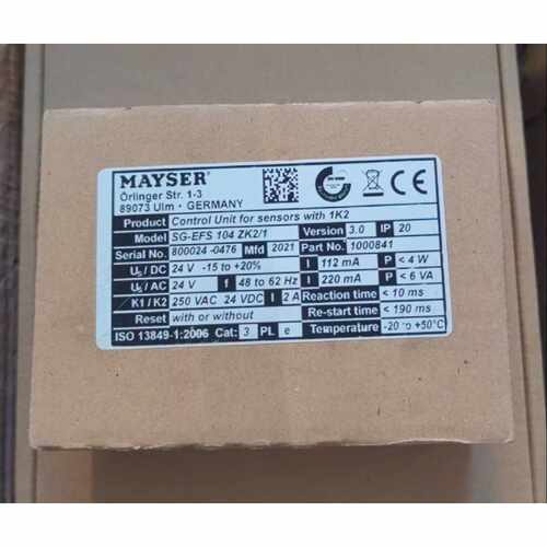 议价SG-EFS104ZK2/1全新原装MAYSER安全继电器SG-EFS 104 ZK2/1询