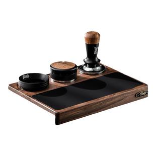 BinCoo恒力压粉锤胡桃木意式弹力咖啡器具配件布粉器收纳底座套装