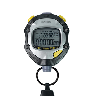 卡西欧（CASIO）电子秒表计时器表运动学生专业比赛田径跑步秒表