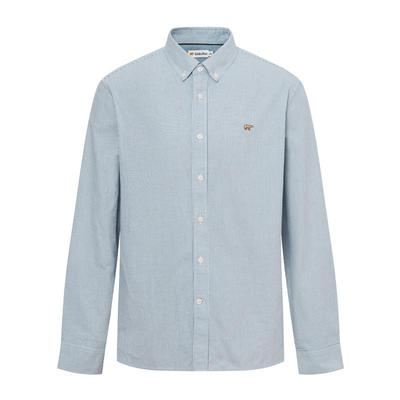 柔软纯棉经典条纹长袖衬衫