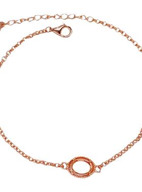 简约椭圆手链空托定制