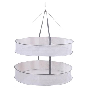 可折叠晒衣篮晾衣篮家用晒衣网篮平铺内衣袜子晾衣网双层网兜神器