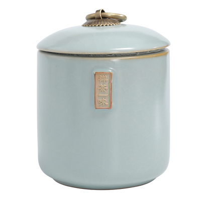 哥窑茶叶罐密封防潮罐家用小号