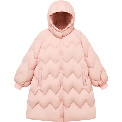 英氏女童鹅绒防泼水保暖羽绒服