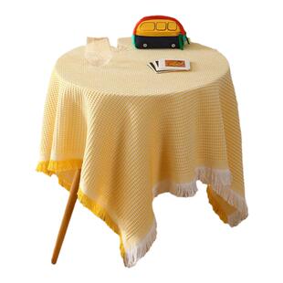 高级感桌布法式化妆台布甜品摆摊夜市桌布小四方桌拍照圆形茶几布