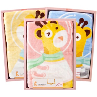 童泰新生儿婴儿用品百天满月见面礼珊瑚绒云毯毛毯正品四季礼盒