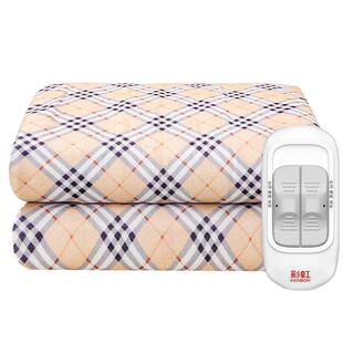 彩虹牌电热毯单双人双控调温学生宿舍安全电褥家用旗舰店官方正品